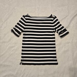 Ralph Lauren Striped Boat Neck Top